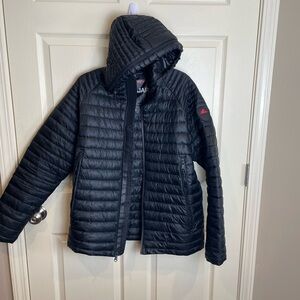 Pajar Walcott Black Quilted Hooded puffer Jacket medium black